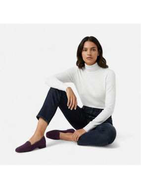 Bandolino Liberty Dark Purple Suede Loafers - Size 9